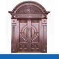 Modern arch shaped frame main copper door design